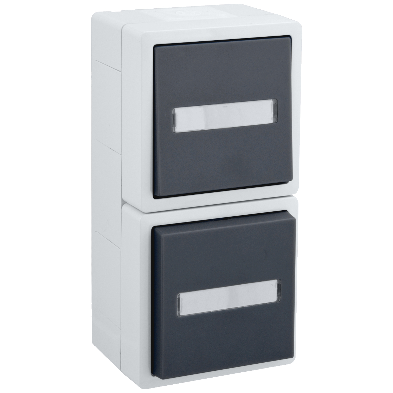 Schalter-Steckdosen KOMBI senkrecht