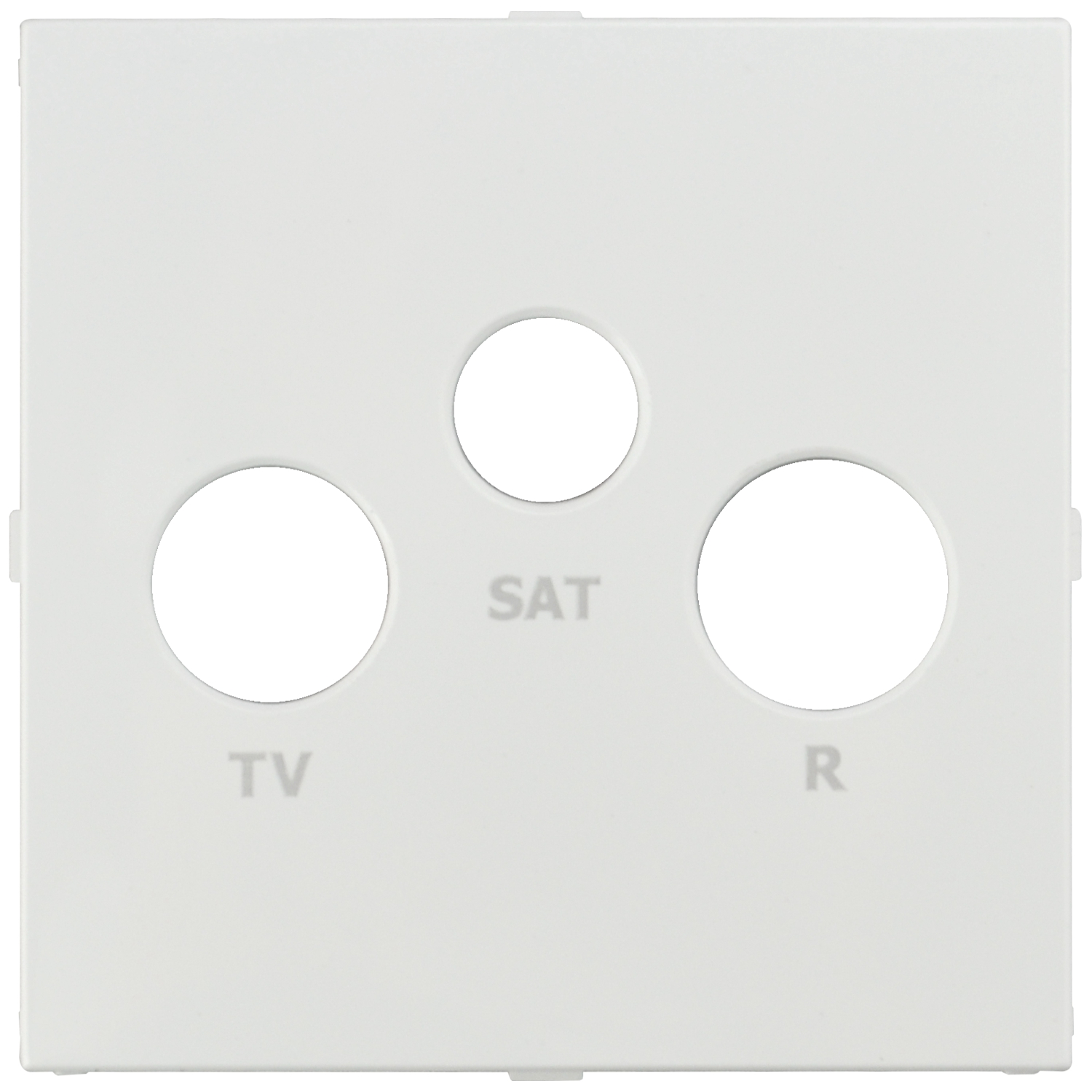 Abdeckung TV-RF-SAT weiß Logus