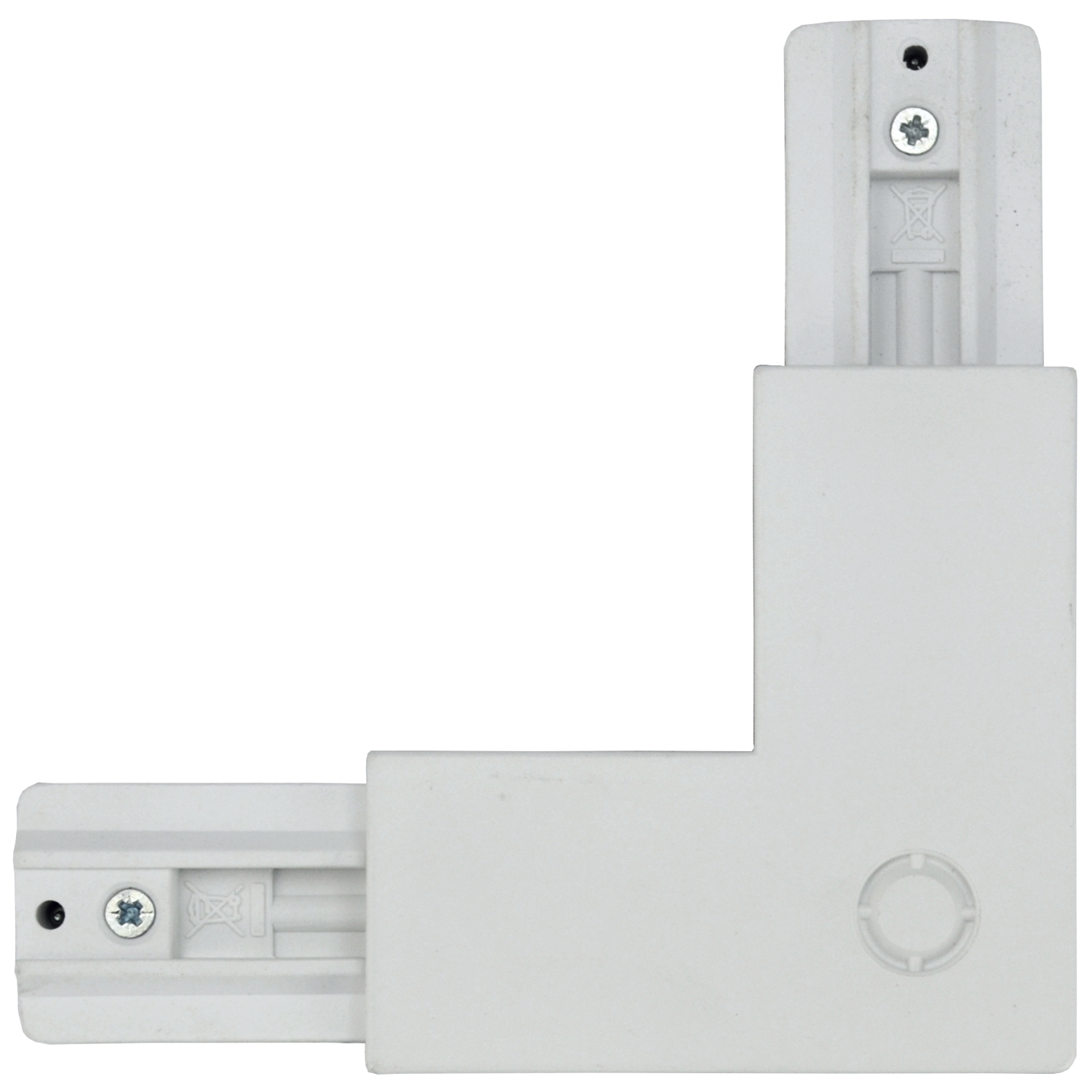 Eckverbinder Innen 90° für 3-Phasen-Stromschiene weiß