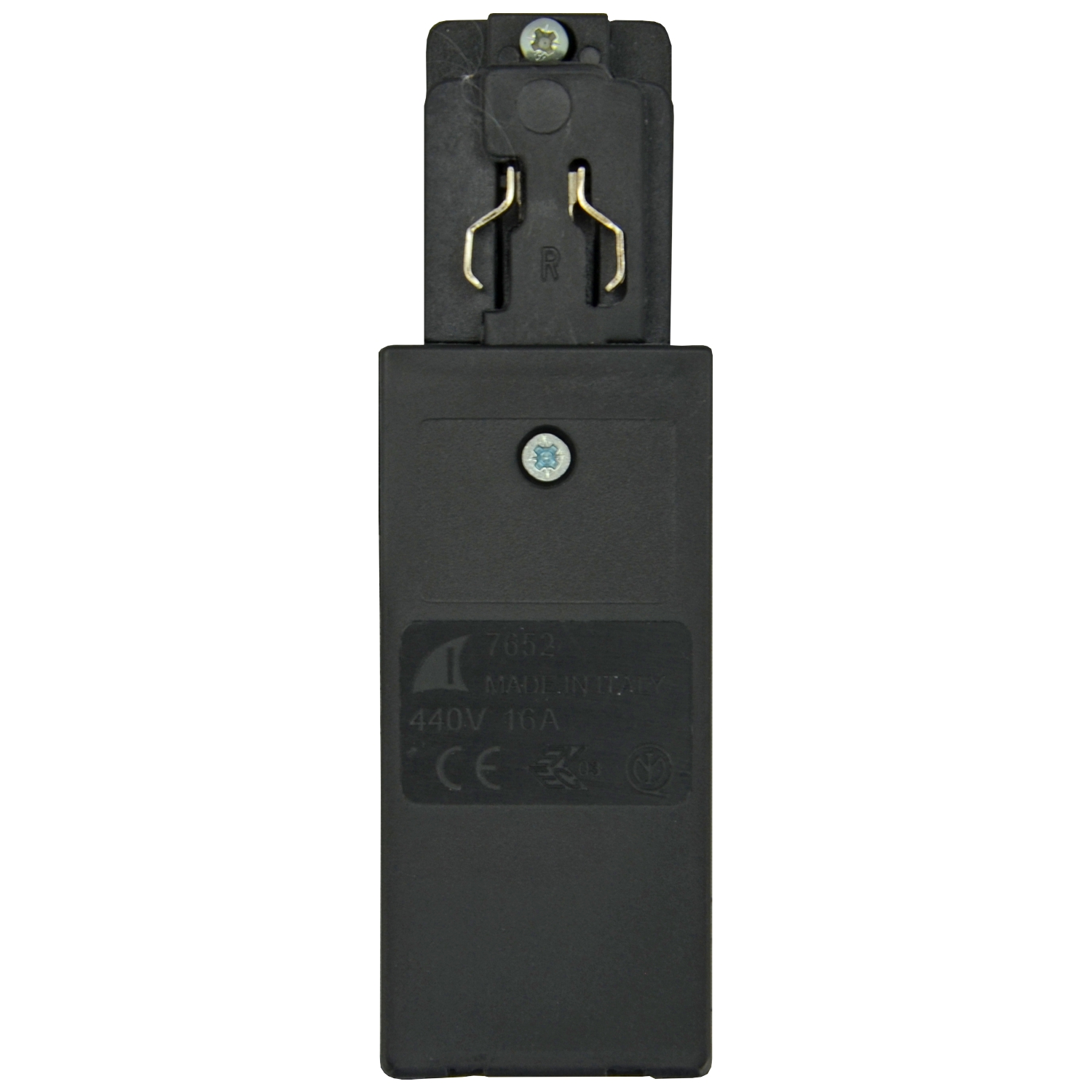 Einspeisung rechts für 3-Phasen-Stromschiene schwarz