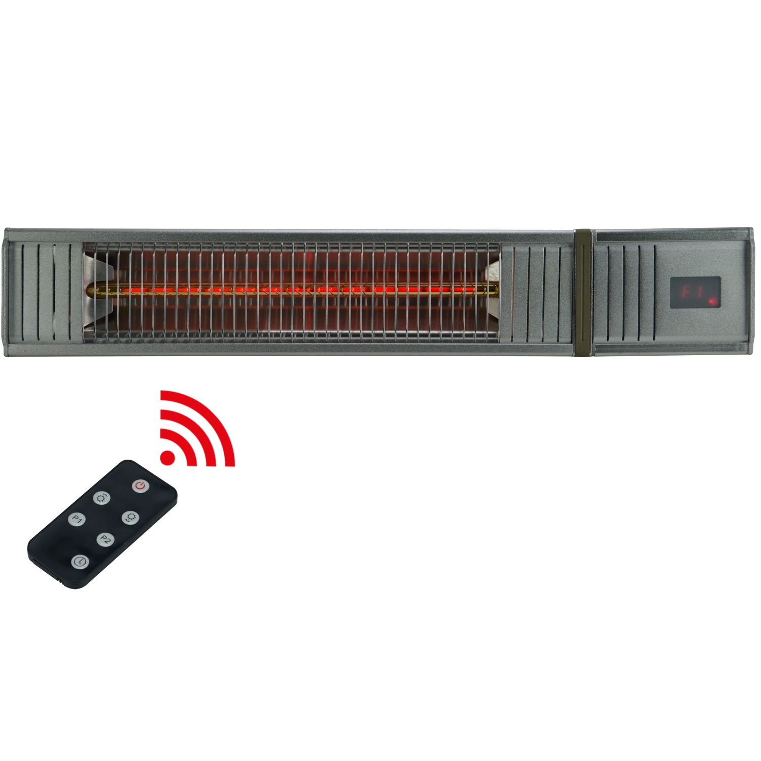 Terrassenstrahler wall 2000W alu