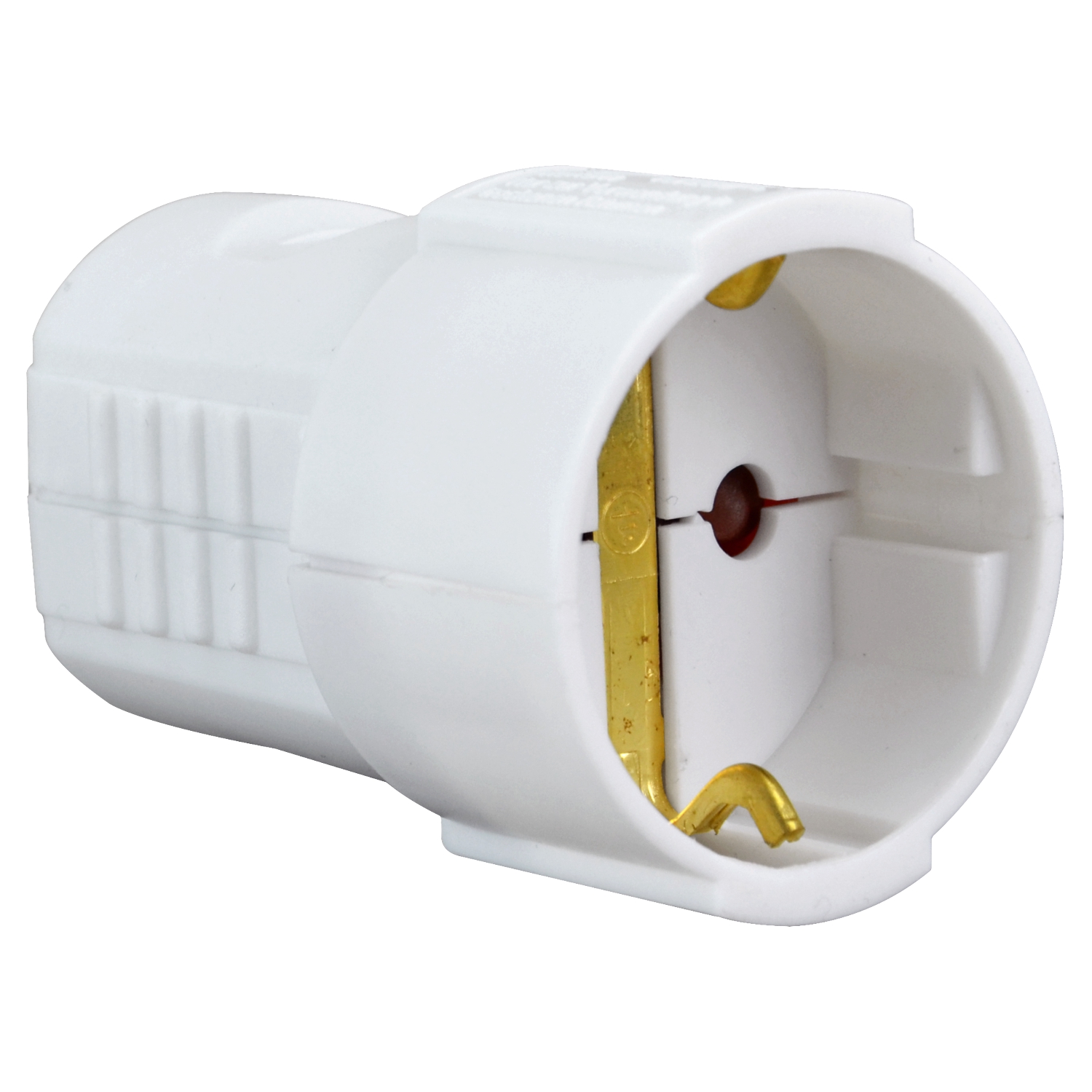 Schuko-Kupplung weiß