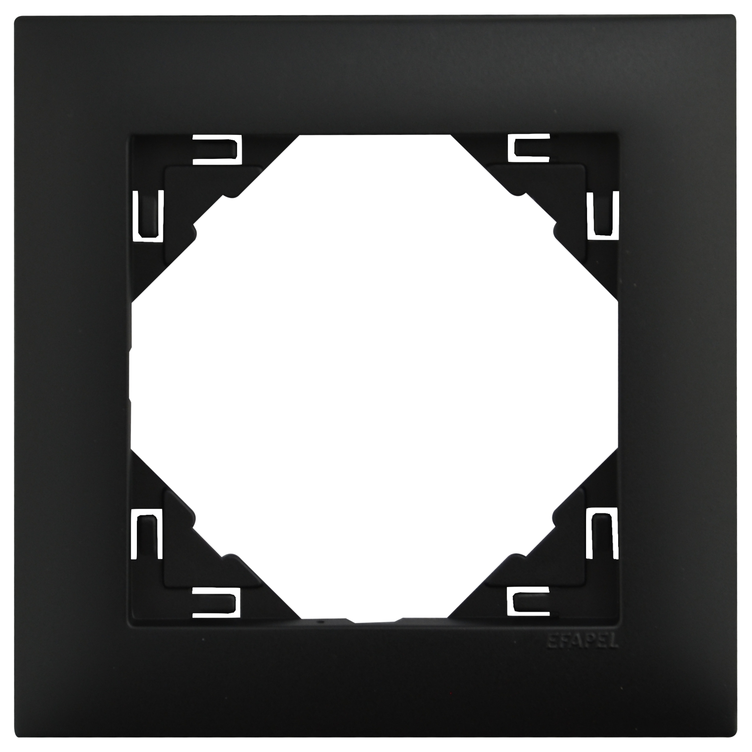 Abdeckrahmen 1-fach schwarz Logus