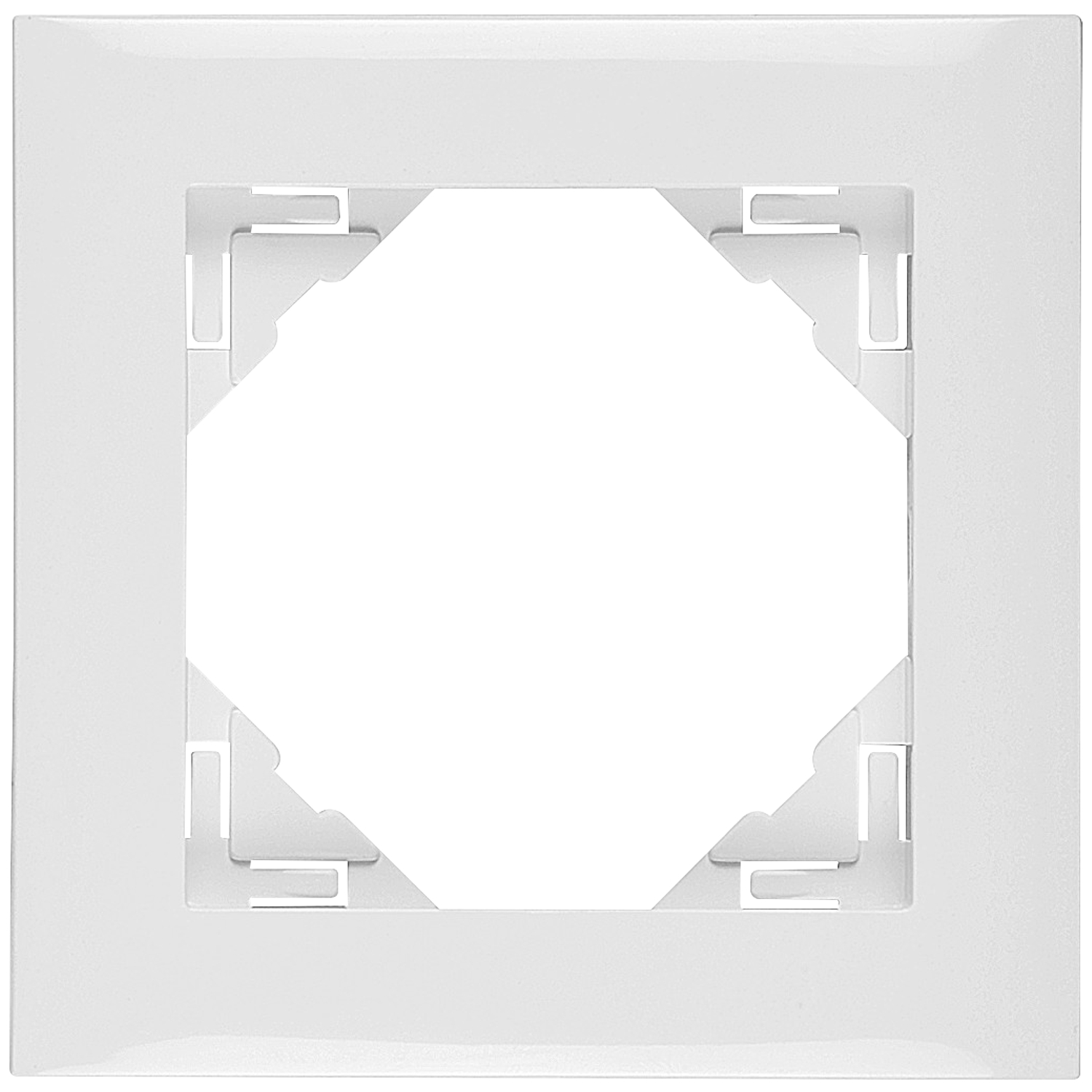 Abdeckrahmen 1-fach weiß Logus