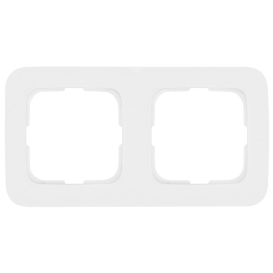 Abdeckrahmen 2-fach weiß