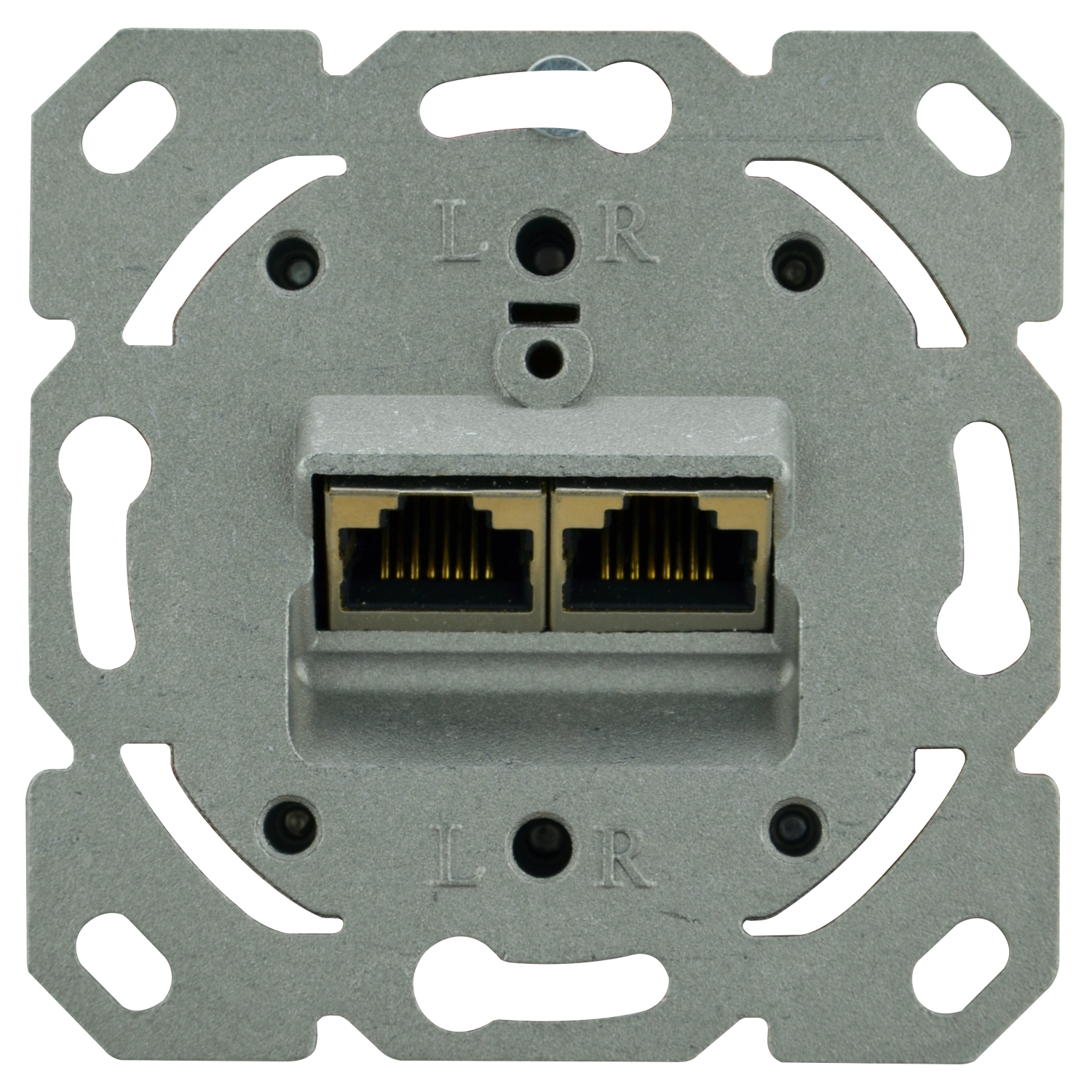 UP Datendose CAT.6a 2xRJ45 Rechts/Links
