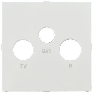 Abdeckung TV-RF-SAT weiß Logus