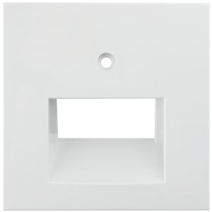 Abdeckung CAT6 2xRJ45 weiß Logus