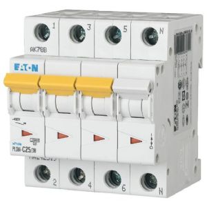 Eaton Leitungsschutzschalter 3+N C25A