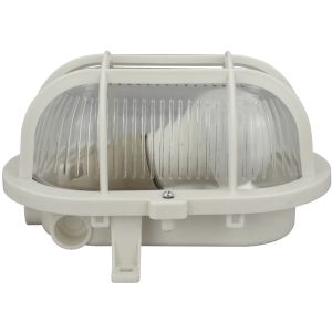 Ovalleuchte 9W weiß IP44