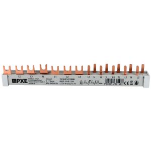 PXE Gabel/Stift-Sammelschiene 4p 12TE L123~N~L123~L~N