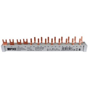 PXE Gabel/Stift-Sammelschiene 4p 12TE L123~N~L~N