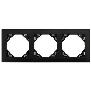 Abdeckrahmen cristal-schwarz