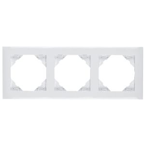 Abdeckrahmen 3-fach weiß Logus