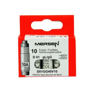 Sicherungseinsatz D01 10A 10 Stück