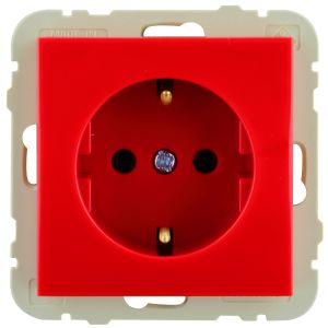 Steckdose rot Logus