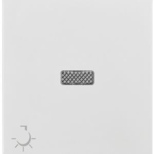 Wippe mit Linse und Lichtsymbol weiß Logus