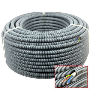 E-Rohr flex-M PP 20mm 100m mit YM-J 3x1,5mm²
