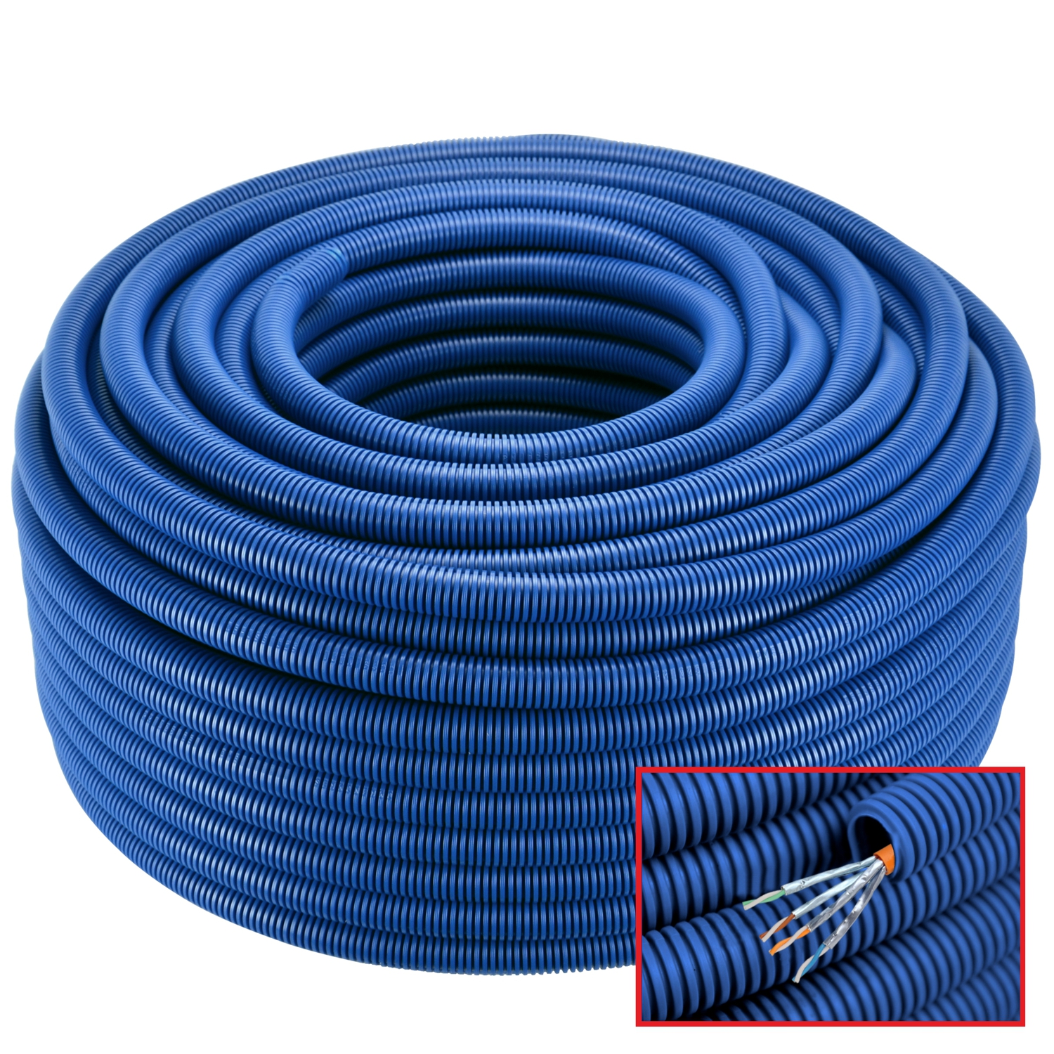 E-Rohr flex-M PP 20mm 100m mit CAT7