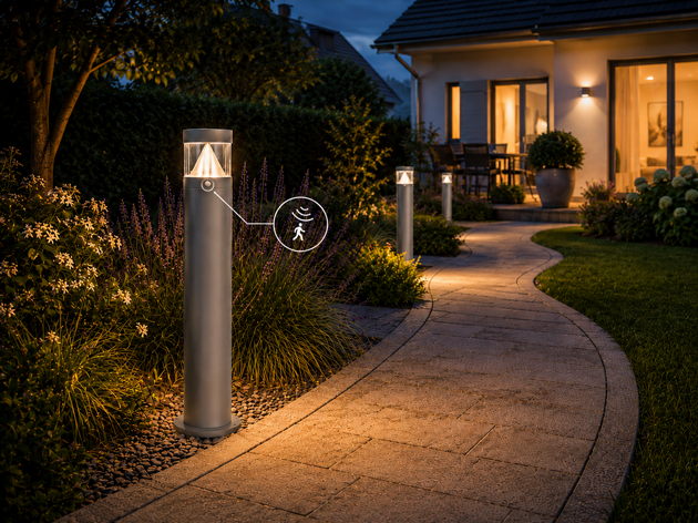 Sensor-Beleuchtungs-Set für Gartenwege