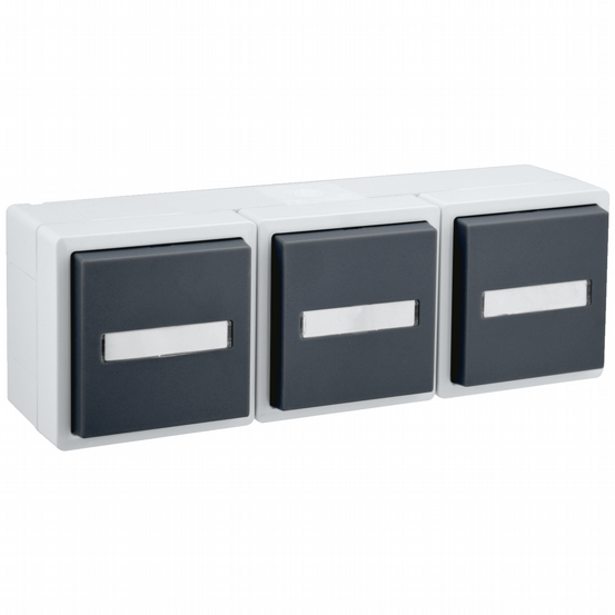 AP-FR Steckdose 3-fach waagrecht VARIO21