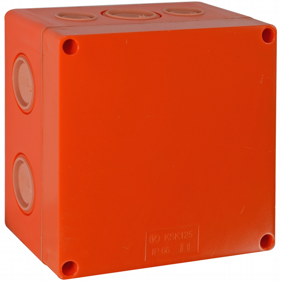 AP Abzweigkasten 126x126 IP66 E90 m. Sicherung