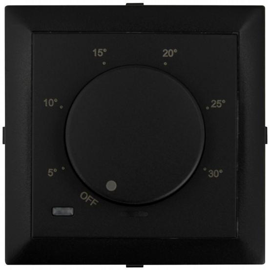 Abd Raumtherm. analog Logus schwarz
