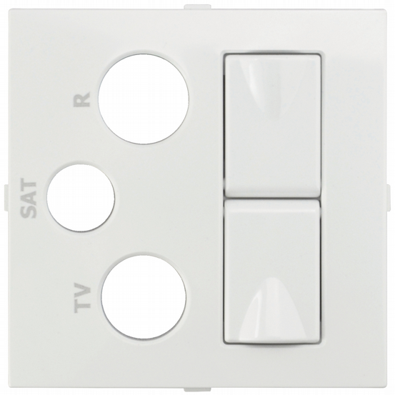 Abd TV-RF-SAT-2xRJ45 Logus weiß