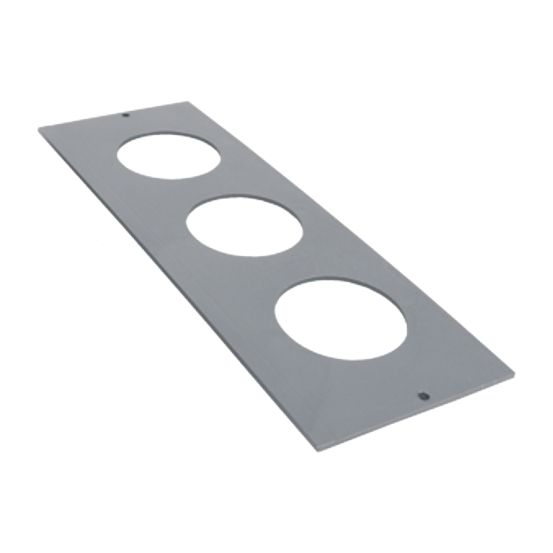 Bodendose UNI 8 3x60mm Abdeckung