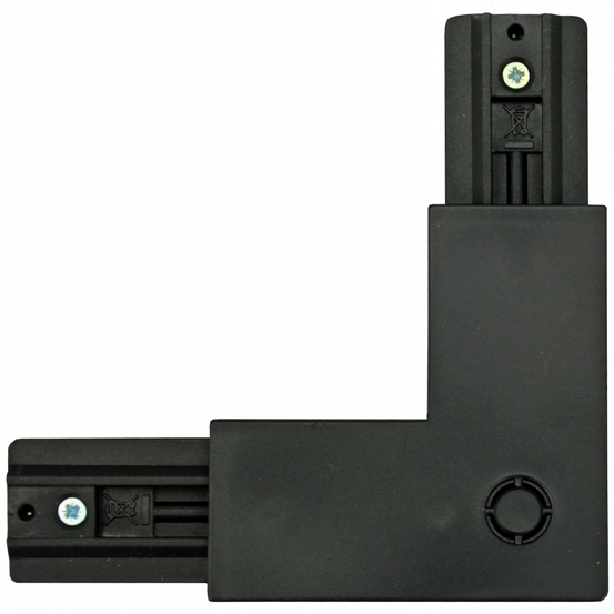 Eckverbinder 90° Innen 3-Phasen-Stromschiene schwarz