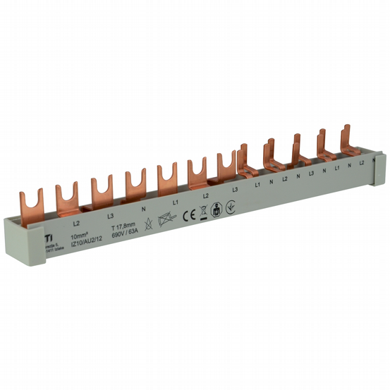 Gabel/Stift-Sammels. 4p 12TE L123~N~L123~L~N