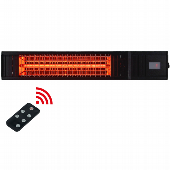 IR-Heizstrahler wall 2000W Fernbedienung schwarz