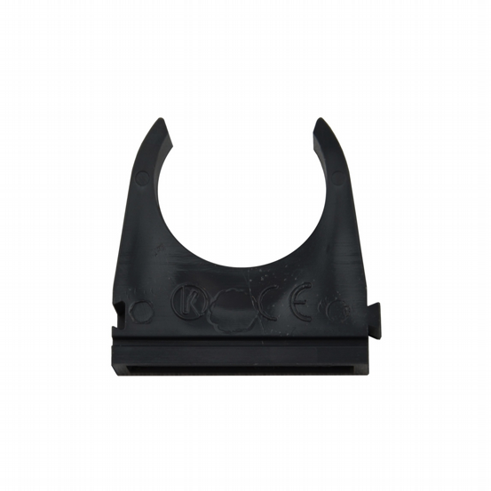 Klemmschellen 25mm schwarz 10Stk