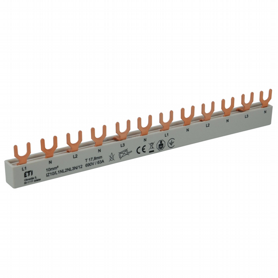 PXE Gabel-Sammelschiene 4p 12TE L~N