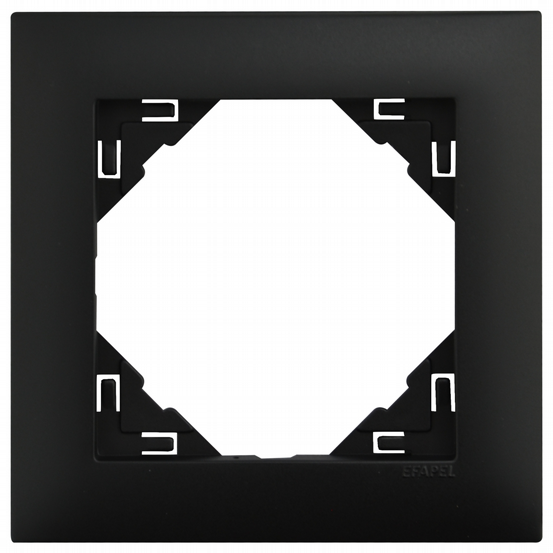 Rahmen 1-fach Logus schwarz