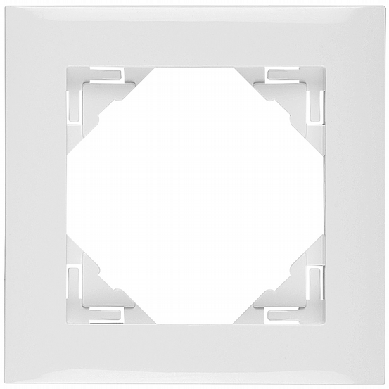 Rahmen 1-fach Logus weiß