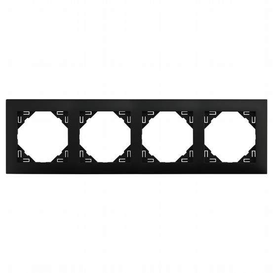 Rahmen 4-fach Logus schwarz