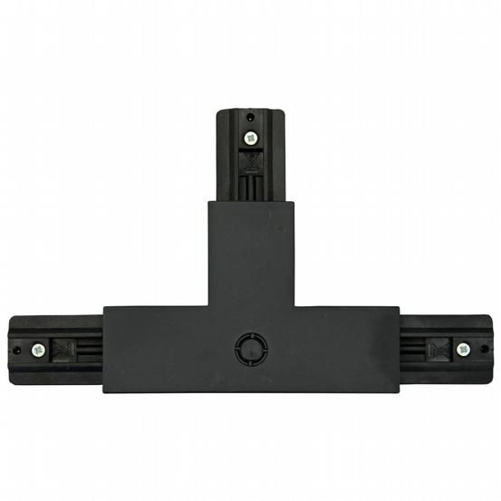 T-Verbinder links 3-Phasen-Stromschiene schwarz