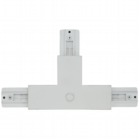 T-Verbinder links 3-Phasen-Stromschiene weiß