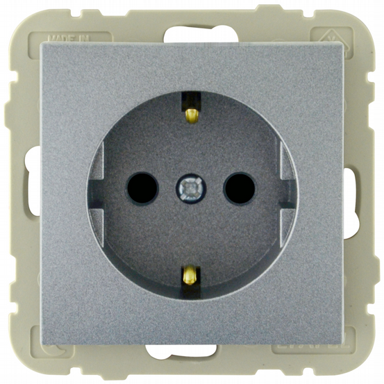 UP Steckdose Logus alu