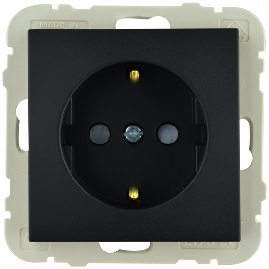 UP Steckdose mit BS Logus schwarz